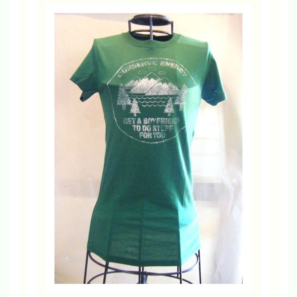 Ladies Distressed Novelty Tee Conservation - Picture 1 of 6